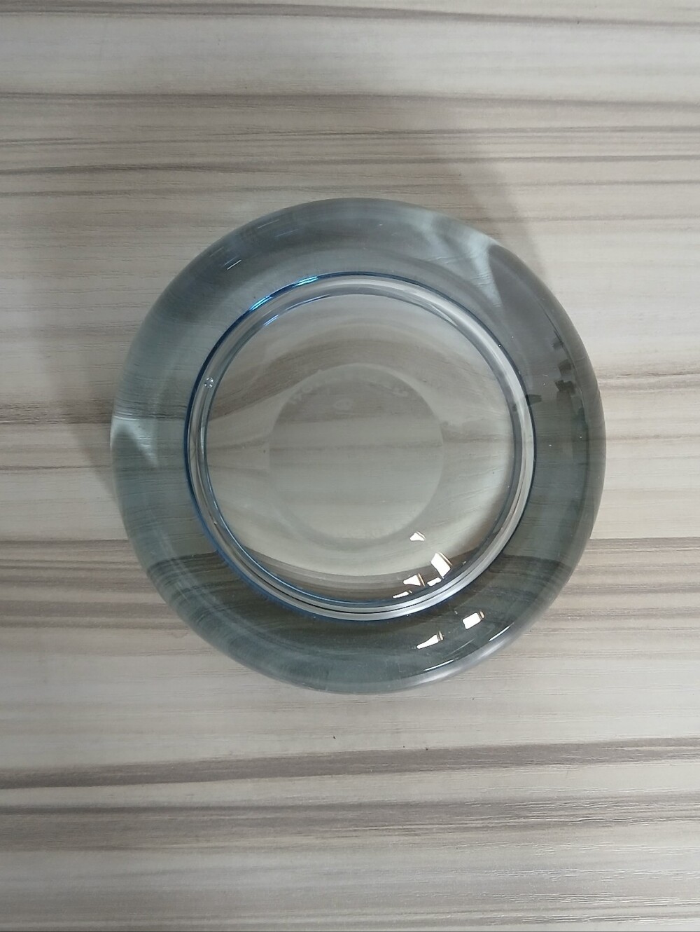 Vintage MCM Holmegaard Per Lutken Signed 4" Blue Art Glass Bowl Denmark - Picture 9 of 16